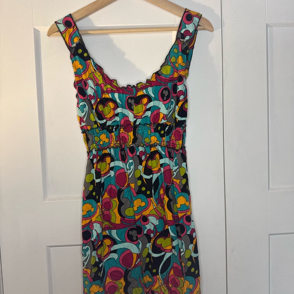 Disney Multicolor Patterned Mini Dress